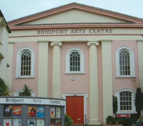 The Arts Centre has an imposing position in the centre of the town
