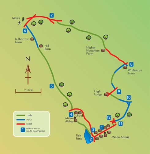 0170 Map - April Map of Dorset Walk