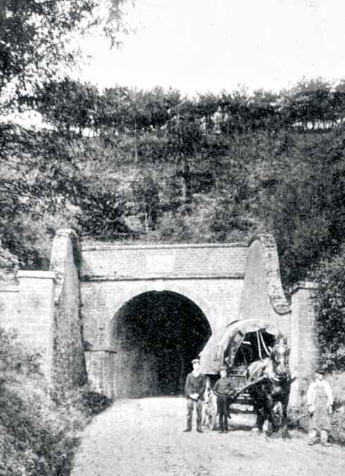 A photograph of the south entrance, taken in about 1900