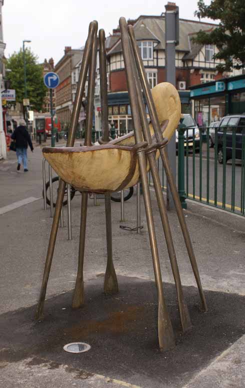 1110edBmth1 One of the sculptures in Sea Road that forms Boscombe’s first arts trail