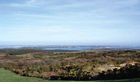 1110edFACEOF5 Purbeck’s eastern heathland and Poole Harbour