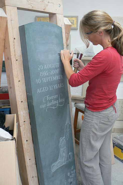 Zoë Cull at work