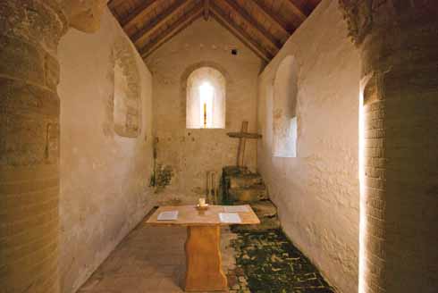 Inside Lyscombe Chapel