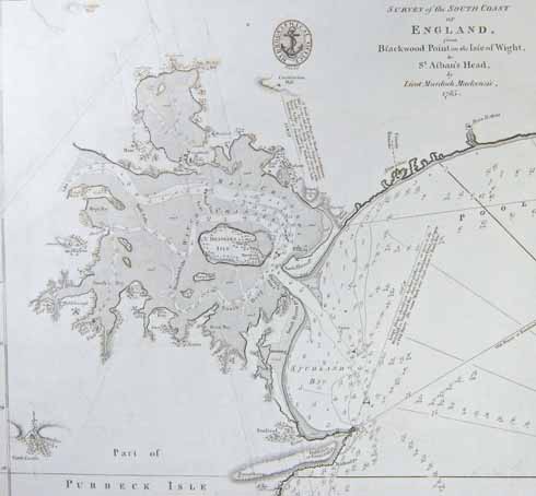 This map, drawn in 1785, but only printed by the Admiralty in 1810 shows, in comparison to other maps of the period, the immense detail of MacKenzie’s survey