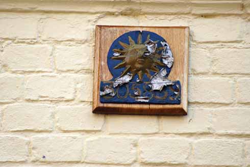 An insurance company fire mark