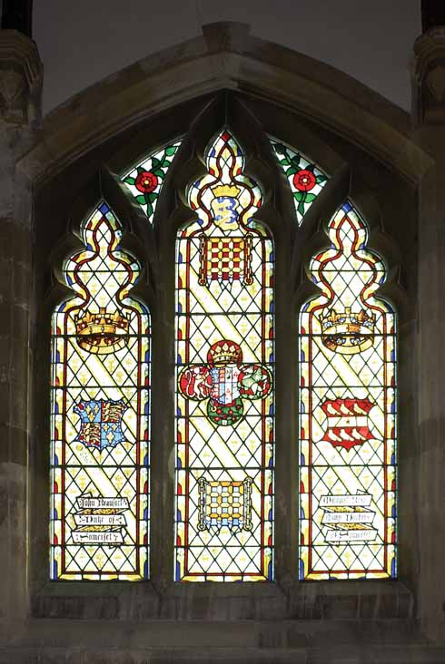 The Beaufort/Beaumont window in Wimborne Minster