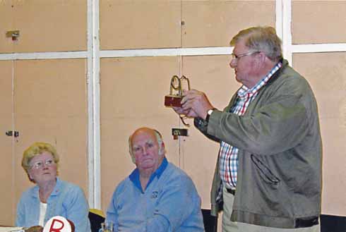 Smuggler’s lamp, military watch illuminator or bank-note forgery detector? David (right), Larry (centre) and Sue (left) give their versions of the truth.