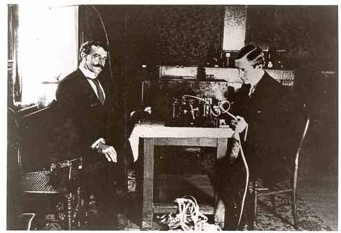211edMarconi5 Marconi and George Kemp with some of Marconi’s early equipment