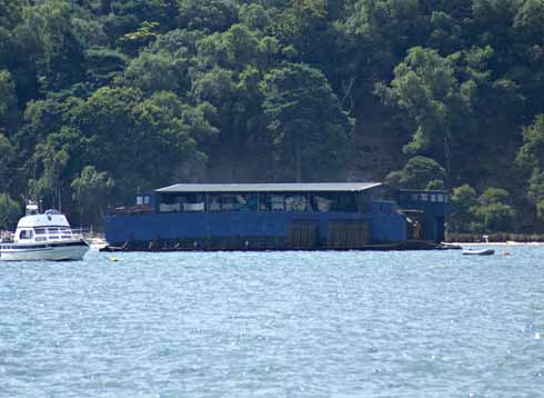 311edOthniel2 The converted Sandbanks ferry, which is now a warehouse, seeding and processing plant