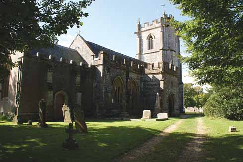 The church in Sydling St Nicholas, the oldest part of which dates from the 15th century