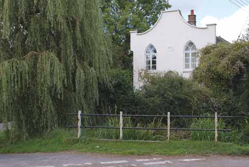 The old Congregational chapel in Sydling is now a private home. The building dates from 1834. 