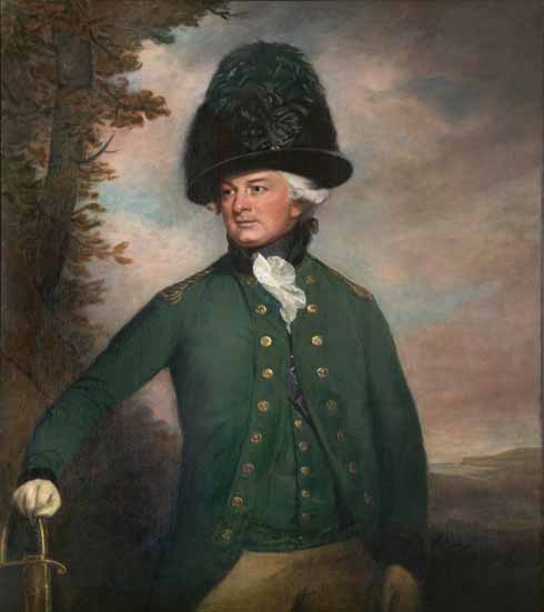 Thomas Beach (1738-1806) George Damer, Viscount Milton (1746-1808) as Colonel of the Dorset Volunteer Rangers  oil on canvas, 1794