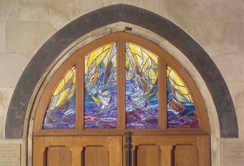 The Baptistry window at Wimborne Minster was commissioned by Michael’s parents in his memory and designed by the stained glass artist Henry Haig