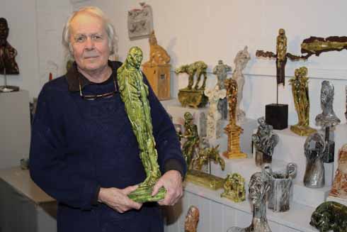 Ian Gregory in his showroom at Lower Ansty
