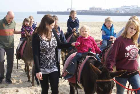 Some children are excited, some scared when they first get on, but most seem to have got into the swing of it by the end