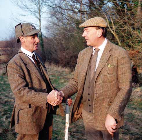 Don Ford with the 10th Earl of Shaftesbury in 1992, the year in which Don retired