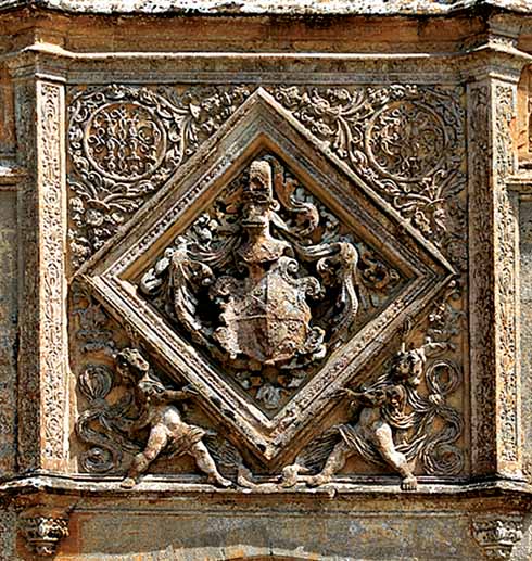 The front from Clifton Maybank as adapted at Montacute in 1786. This was the most elaborate part.