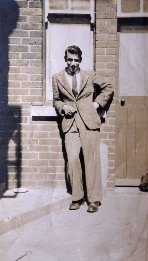 After his leg reconstruction, Brian Guy had one leg shorter than the other, so was generally photographed in a leaning position