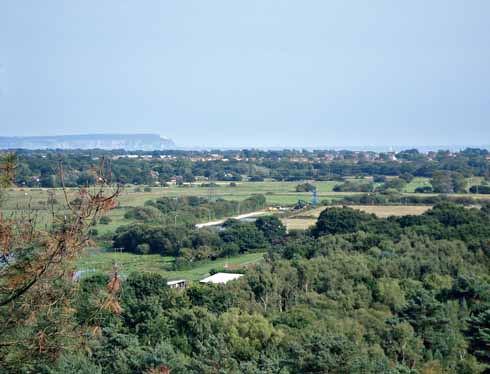View from St. Catherine’s Hill looking towards the Isle of Wight