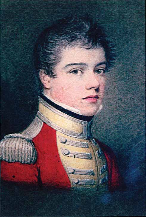 William Simpson as a cadet at Sandhurst