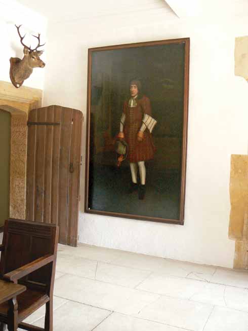 711edSherborne3 The original portrait in Sherborne Castle’s hall