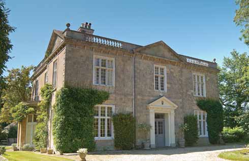 The front elevation of Manston House