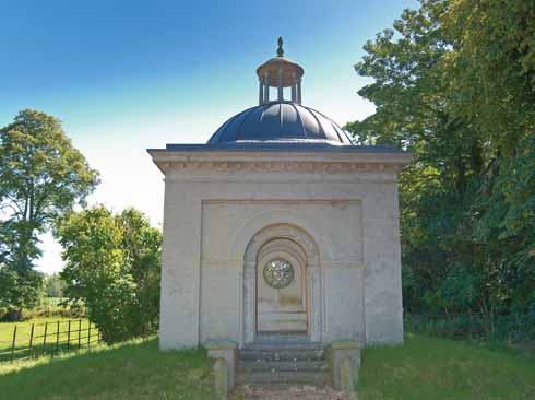 The refurbished mausoleum