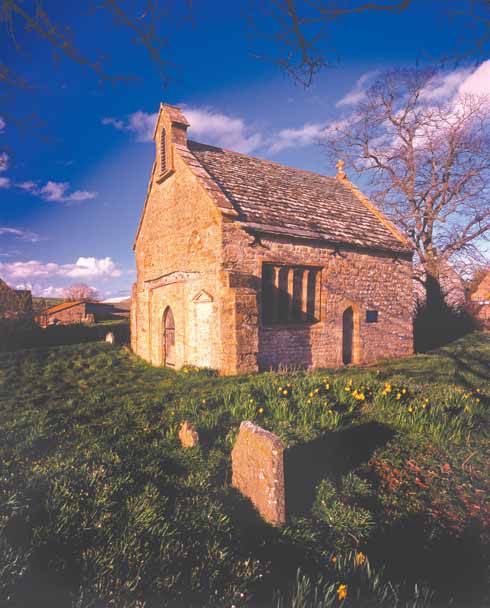 Old St Cuthbert’s chancel in Oborne. This is all that remains of the 1533 church, one of the last to be built before the reformation