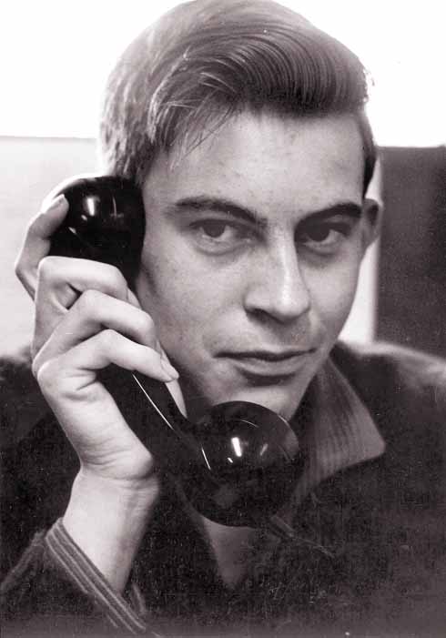 Fresh-faced reporter Rodney Legg, before moving back to Dorset from Essex