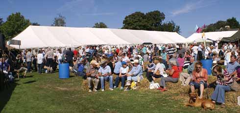 Although the show was once badly affected by rain, it has been blessed over the years with many fine days for visitors to enjoy their cheese, beer and cider in the open while watching the entertainment