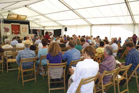 The Mousetrap Theatre is the name given to the on-site venue where demonstrations of cooking and cheese-making are laid on for festival visitors