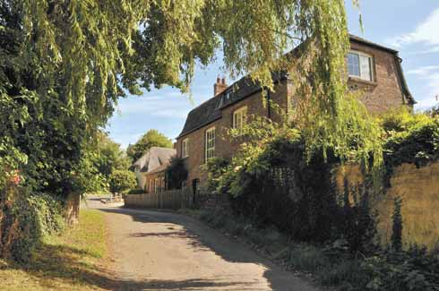 This old water mill was converted to a house after the mill was decommissioned. There are still remains of a milling wheel inside.