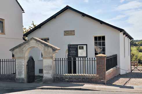 This is not the original Methodist chapel where George Loveless preached as a minister, but built as a memorial to the Martyrs in 1862. Fifty years later a memorial gate was unveiled, bearing a quote from George Loveless’s defence: ‘We have injured no man’s reputation, character, person or property. We were uniting together to preserve ourselves, our wives and our children from utter degradation and starvation.’