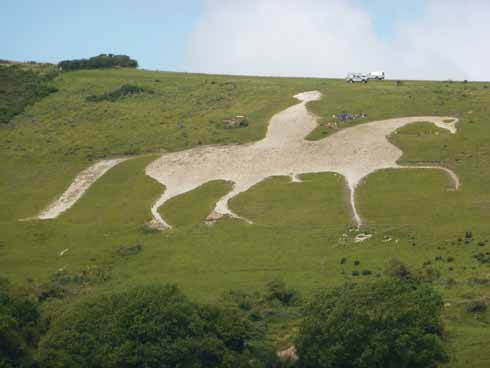 The White Horse in its old form during the restoration