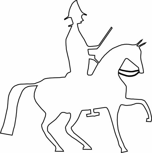 Top The shape of the horse as published 1889, but surveyed between 1860-70 – the earliest accurate representation of the White Horse that exists.  Middle The shape before restoration Bottom What the White Horse will now look like