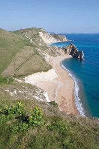 Looking east one has views of Durdle Door