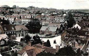  Blandford: the Tabernacle from the church tower in the late 19th century