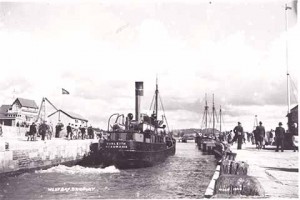 The SS Dunleith of Beaumaris ran aground off Ireland in 1929 in a storm, but was refloated the same month and years later came to West Bay