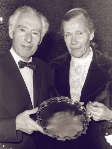 arz with Greta at the presentation of a silver salver for 25 years of service to Bournemouth orchestras in 1973, the same year he was awarded the CBE