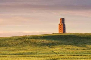 Horton Tower taken in the morning as the sun was rising. The picture was taken from the roadside with a long lens