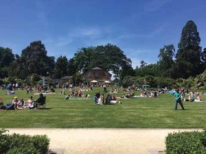  The lawn inside the Walled Garden